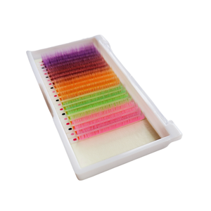 Bandejas de extensión de pestañas de Cachemira de terciopelo personalizado mate oscuro Premium JB/C/D Aplicación de belleza Mezcla de longitud Extensiones de pestañas de 0,15mm - Product Image 1