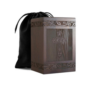 Handmade Wooden Cremation <b>Urns</b> for Adult Funeral and Burial with Custom Logo at Low Price - Product Image 3