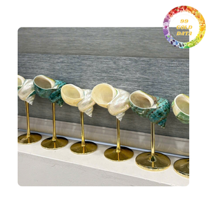 Bright Colors Seashell Wine Cup | Nautical Style Drinkware OEM Available - Product Image 5