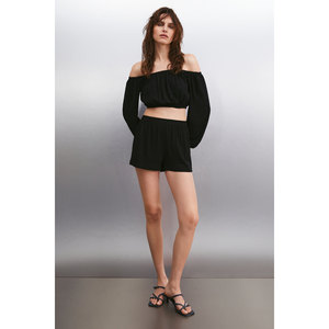 ETHIQUET EULITH Short élastiqué épais pour femme - Product Image 5