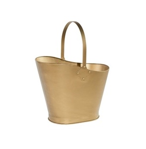 Seau à charbon de taille moyenne de la meilleure qualité en métal galvanisé avec un design noir simple, parfait pour une utilisation en intérieur et un stockage élégant - Product Image 2