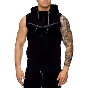<b>Men</b> Workout Hooded Tank Tops Bodybuilding <b>Sleeveless</b> Cut Off T-shirts Fitness Cotton <b>Sleeveless</b> Hoodies for <b>Men's</b> - Product Image 6