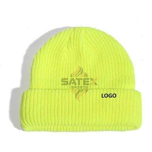 Custom Logo Winter <b>Knit</b> <b>Beanie</b> Hat Unisex Warm Slouchy Skull Cap Wholesale - Product Image 6