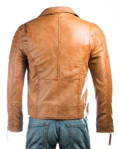 Top Design 100% Veste d'hiver à manches longues et à col montant en cuir de haute qualité pour hommes Design personnalisé disponible à un prix raisonnable - Product Image 4