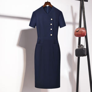 Uniforme d'hôtesse de l'air de luxe unisexe, nouveau 100% polyester à la mode - Product Image 3