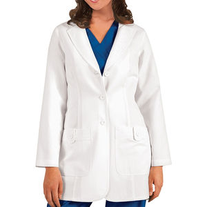 Manteau de laboratoire médical de haute qualité personnalisé OEM manteau de gommage en toile en gros avec boutons pression toutes les couleurs, tailles et options de logo - Product Image 4