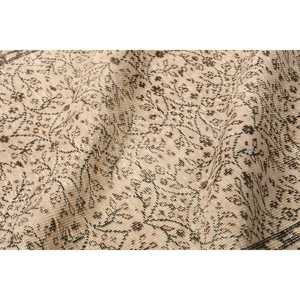 Vintage Turkish Rug 5.1x8.9 ft (154x270 cm), <b>Brown</b> <b>Wool</b> Rug - Product Image 5