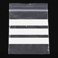 Sac à fermeture éclair transparent blanc personnalisable avec logo imperméable Sac à fermeture éclair Sac de conservation alimentaire refermable en plastique