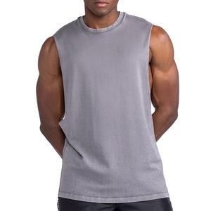 Top Largo sin Mangas con Abertura Lateral Lavado, Venta al por Mayor, Alta Calidad, Precio Económico, Liso, para Fitness, Deportes, Ropa de Verano, a la Moda, OEM - Product Image 5