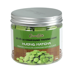 Calidad Premium Precio al por mayor Chocolates HALAL OEM Matcha Compuesto Botón de chocolate Cacao 1KG Comida de panadería Buen precio - Product Image 1