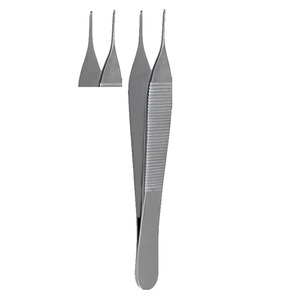 Pinzas de Disección Adson al por Mayor, 1 x 2 Dientes, Pinzas Quirúrgicas para Tejidos, Instrumentos Médicos de Acero Inoxidable para Uso Clínico - Product Image 1