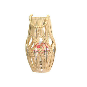 โคมไฟไม้ไผ่โพลีรูปเพชรเป็นมิตรกับสิ่งแวดล้อมสำหรับตกแต่งบ้านสำหรับเทศกาลอีสเตอร์ฤดูหนาวผลิตโดยตรง - Product Image 2