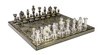 Jeu d'échecs de collection en laiton de qualité supérieure, jeu d'échecs en laiton, emballage en boîte, objet de décoration antique, cadeau