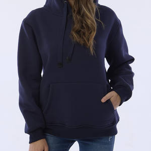 Nouveauté : Pulls à capuche oversize en tricot pour femmes, style décontracté, anti-rides à l'avant, respirant, doublure en côtes flexibles au bas, fourrure - Product Image 4