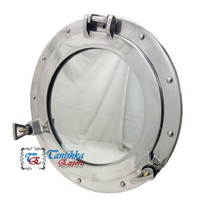 Aluminum Modern Nickel Plated <b>Mirror</b> <b>Porthole</b> Wall Decor Handmade Long Life for Home & Office Wall Hanging - Product Image 1