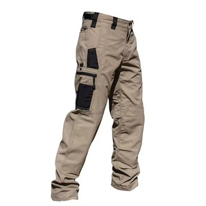 Resistant <b>Work</b> Pant Man Multi-pocket Straight <b>Cargo</b> Trousers Outdoor Jogging Tactical Pants Spring Autumn Casual Trousers - Product Image 1