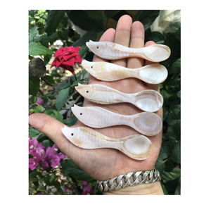 ช้อนขนมเปลือกหอยแกะสลักด้วยมือ: ของตกแต่งและใช้งานได้จริงที่ไม่เหมือนใครจากเวียดนามสำหรับการค้าปลีก - Product Image 1