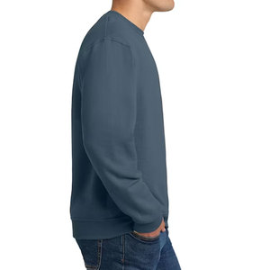 เสื้อสเวตเชิ้ตผ้าฝ้ายแท้ 100% สำหรับผู้ชาย ผลิตจากโรงงานโดยตรง รับผลิตแบบ OEM พร้อมบริการติดแบรนด์ คอกลม ผ้าเทอร์รี่หนานุ่ม - Product Image 3