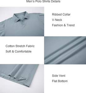 Polo ajustado con logotipo personalizado para hombre con nuevo diseño a la moda y precio de fábrica al por mayor - Product Image 4