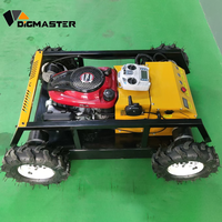 Tondeuse à gazon RC tout-terrain 4x4, 8HP, hybride essence-électrique, pour pente de 35 degrés