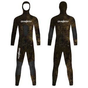 Combinaison de plongée et de pêche sous-marine DIVESTAR, logo personnalisé, camouflage, deux pièces, 3 mm, 5 mm, opencell, imperméable, pour adulte - Product Image 3