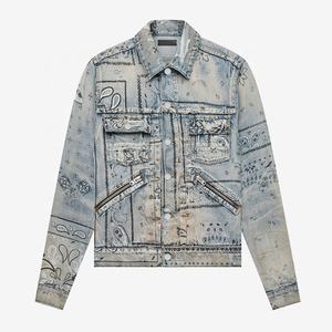 Veste en jean personnalisée pour hommes Vêtements d'extérieur élégants de haute qualité brodés pour hommes - Product Image 1