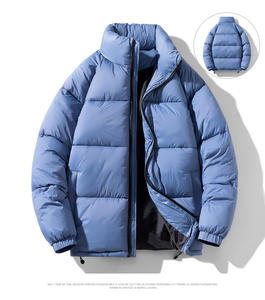 Veste coupe-vent légère à manches longues bleue pour hommes, séchage rapide et imperméable, antireflet avec poches pour les activités de plein air - Product Image 1