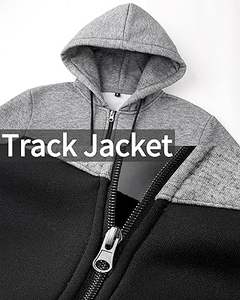 Ensemble de survêtement 2 pièces pour homme, survêtement de sport à fermeture éclair intégrale, jogging, entraînement en salle de sport - Product Image 4