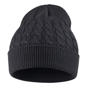 Bonnet en acrylique tricoté à la machine et bonnet uni tendance pour homme, broderie personnalisée, bonnet pour l'extérieur - Product Image 5