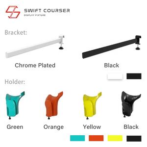 ชั้นวางไม้กอล์ฟรูปตัว L แบบเคลือบผงพลาสติก Swift Courser พร้อมขาตั้งพื้นแบบพกพา - Product Image 6