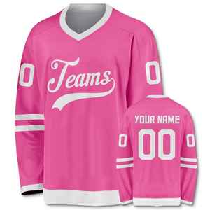 Maillot de hockey sur glace unisexe pour homme, vêtements de sport sublimés de couleur unie, service OEM pour adultes - Product Image 3