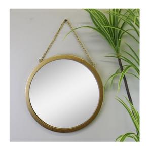 Design luxueux miroir mural rond décor à la maison look élégant couleur or bonne qualité miroir mural décoratif pour Villa - Product Image 1