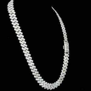 Joyería de Plata de Ley 925 de alta calidad, Baguette helado de lujo VVS Moissanite Diamond, regalo de fiesta de compromiso cubano de Hip Hop de lujo - Product Image 3