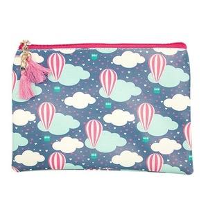 Custom Sizes Cotton Travel Cosmetic Bag Fashionable for Toiletry Pouch with Zipper for Cosmetics Blank <b>Makeup</b> Bag Printed - Product Image 1