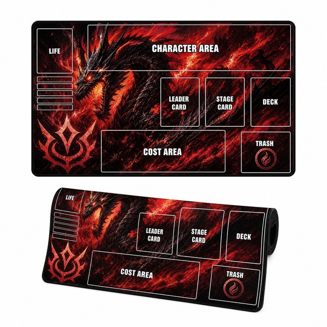 Factory Custom 24x14" TCG Playmat Scratch-Proof Trading Mats for One Piece TCG and MTG Gaming Play Mat