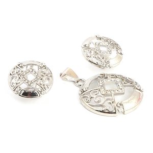 Women's Fancy <b>Locket</b> Set - Silver - Product Image 1
