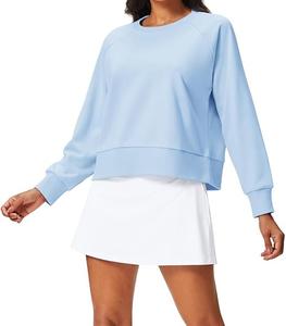 Sudadera de algodón de gran tamaño para mujer, cómoda, sólida, con cuello redondo y manga larga de lujo, al mejor precio, de Bangladesh - Product Image 1