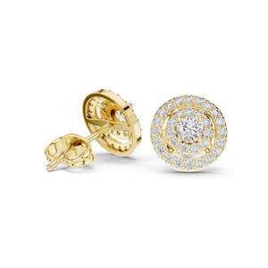 Boucles d'oreilles en diamant brillant de 0,592 CT cultivé en laboratoire, clarté VVS-VS, or 18 carats, 14 carats, 10 carats, argent 925, or rose/jaune/blanc, platine - Product Image 5