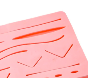 Kit de pratique de coussinets de peau en silicone avec 3 couches, 14 plaies, ensemble d'outils de filetage de 10 m, produit en acier pour kits de suture de premiers soins chirurgicaux - Product Image 4