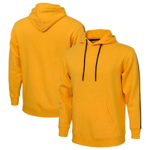 Sweat à capuche pour homme en coton mélangé uni, col à capuche surdimensionné, basique, respirant, tissu polaire, hiver - Product Image 4