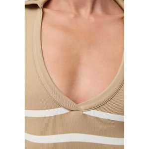 Casual <b>Long</b> Sleeve Seamless Crew Neck <b>T</b>-<b>Shirt</b> 100% Polyester Regular <b>Fit</b> - Product Image 4