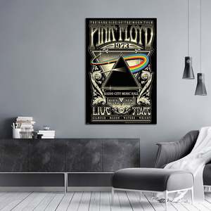 Pink Floyd Art Deco <b>Poster</b> Radio City Music Hall New York for Wall Decor - Product Image 3