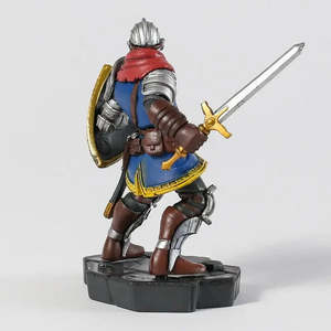 ชุดฟิกเกอร์ PVC สภาพใหม่ ออสการ์ เชวาเลียร์ จาก Dark Souls ขนาด 30 ซม. ของเล่นทหาร ดีไซน์ OEM แบบกำหนดเอง อุปกรณ์เสริมอนิเมะ - Product Image 4