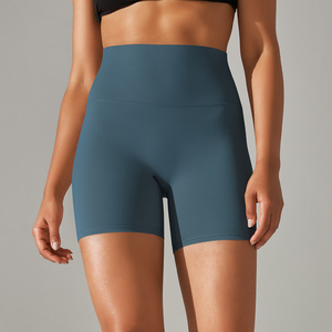 Gran oferta, mallas de Yoga de cintura alta para mujer, cierre de cintura elástica, pantalones cortos de compresión con Control de barriga para entrenamiento - Product Image 3