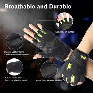 Gants de fitness pour entraînement de force avec rembourrage doux pour la paume et matériau respirant Gants de fitness pour entraînement en salle de sport - Product Image 2