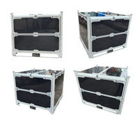 Cage de rangement pliable en acier durable, conteneur métallique thermolaqué, usage industriel et commercial, empilable, 200 m, 4 roues