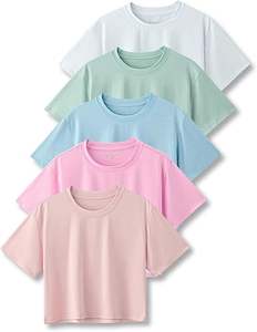 Top corto Dry Fit para mujer, peso ligero, verano, Yog - Product Image 1