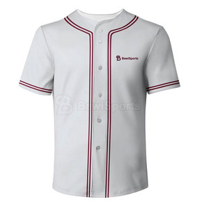 เสื้อเบสบอลระบายอากาศสำหรับผู้ชายลายพิมพ์โลโก้ตามสั่งสำหรับทีมนักศึกษาและคลับ - Product Image 3