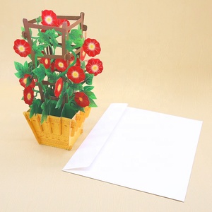 Vente en gros de fleurs Bouquets de souvenirs artisanaux en papier Cadeaux artisanaux en papier Fabricant de tulipes artisanales Pop Up Vietnam - Product Image 4