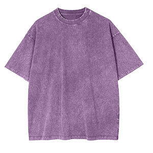 Venta al por mayor caliente 100% algodón Casual de alta calidad cuello redondo en blanco ácido lavado Vintage camiseta - Product Image 4